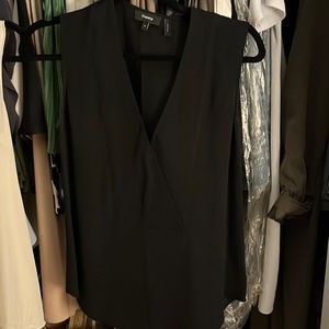 theory silk black tank